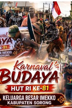 Semarak Karnaval HUT RI Ke 81 di Kabupaten Sorong: Partisipasi Suku Imekko Pukau Warga lewat Tarian Lao-Lao